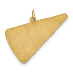 14K Yellow Gold Personalized Megaphone Pendant view