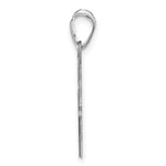 10k White Gold Personalized Ice Skate Pendant view 4