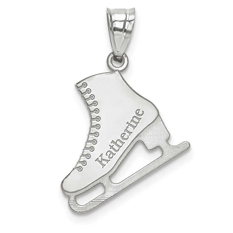 10K white gold pendant