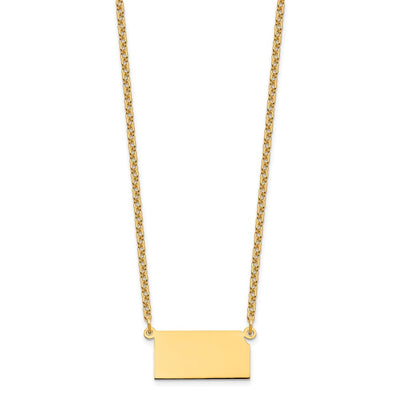Sterling Silver/Gold-plated Kansas State Necklace