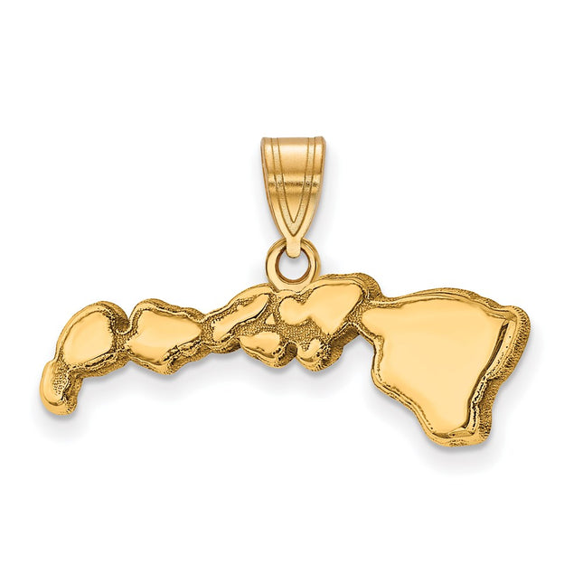 SS/Gold Plated Pendants Style XNA707GP - Classique Jewelry Inc.