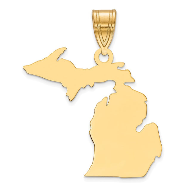 SS/Gold Plated Pendants Style XNA707GP - Classique Jewelry Inc.