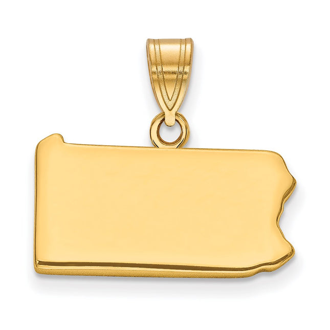 SS/Gold Plated Pendants Style XNA707GP - Classique Jewelry Inc.