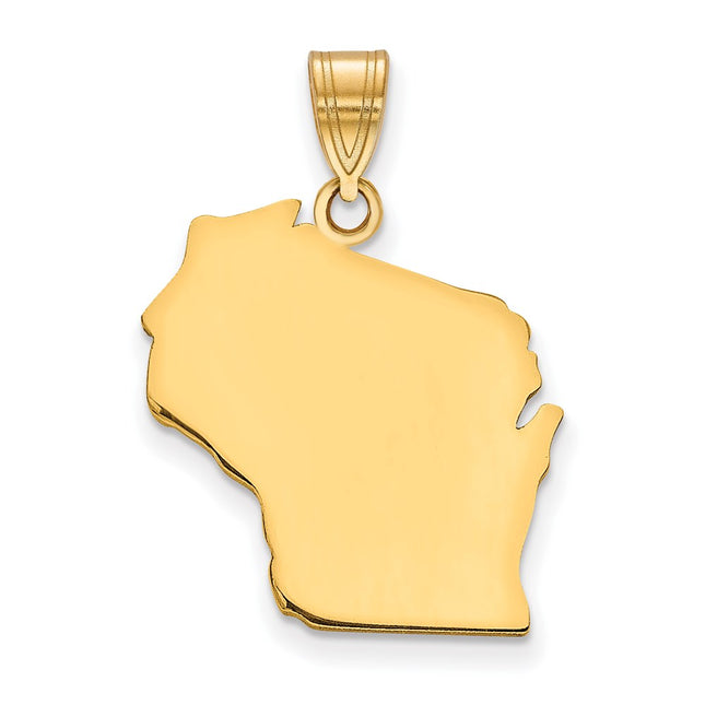 SS/Gold Plated Pendants Style XNA707GP - Classique Jewelry Inc.