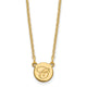 14K White Gold Small Circle with Script Initial Necklace
