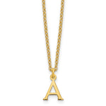 Sterling Silver Gold-plated Cutout Initial Necklace view