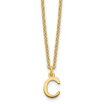 Sterling Silver Gold-plated Cutout Initial Necklace view