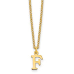 Sterling Silver Gold-plated Cutout Initial Necklace view