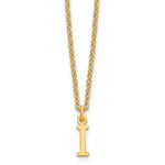Sterling Silver Gold-plated Cutout Initial Necklace view