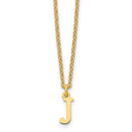 Sterling Silver Gold-plated Cutout Initial Necklace view