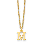 Sterling Silver Gold-plated Cutout Initial Necklace view