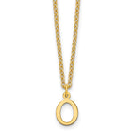 Sterling Silver Gold-plated Cutout Initial Necklace view