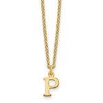 Sterling Silver Gold-plated Cutout Initial Necklace view
