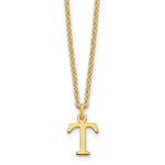 Sterling Silver Gold-plated Cutout Initial Necklace view