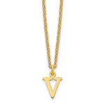 Sterling Silver Gold-plated Cutout Initial Necklace view