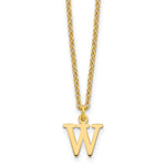 Sterling Silver Gold-plated Cutout Initial Necklace view