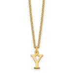 Sterling Silver Gold-plated Cutout Initial Necklace view