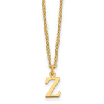 Sterling Silver Gold-plated Cutout Initial Necklace view