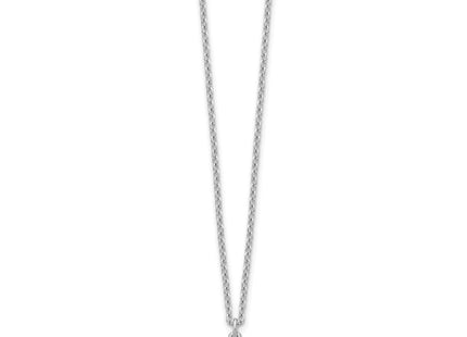 Sterling silver initial necklace, alternate view
