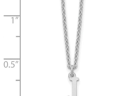 Sterling silver initial necklace, another view