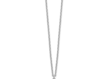 Sterling silver initial necklace, alternate view