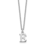 14K White Gold Cutout Initial Necklace view