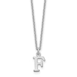14K White Gold Cutout Initial Necklace view