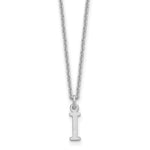 14K White Gold Cutout Initial Necklace view