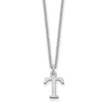 14K White Gold Cutout Initial Necklace view
