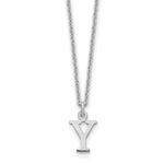 14K White Gold Cutout Initial Necklace view