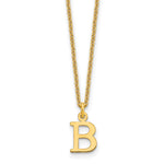 14K Yellow Gold Cutout Initial Necklace view