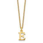 14K Yellow Gold Cutout Initial Necklace view