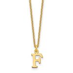 14K Yellow Gold Cutout Initial Necklace view