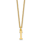 14K Yellow Gold Cutout Initial Necklace view