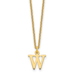 14K Yellow Gold Cutout Initial Necklace view