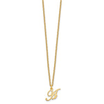 Sterling Silver Gold-plated Initial Necklace view 2