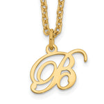 Sterling Silver Gold-plated Initial Necklace view