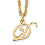 Sterling Silver Gold-plated Initial Necklace view