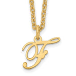 Sterling Silver Gold-plated Initial Necklace view