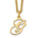 Sterling Silver Gold-plated Initial Necklace view