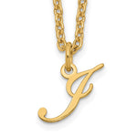 Sterling Silver Gold-plated Initial Necklace view