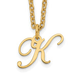 Sterling Silver Gold-plated Initial Necklace view