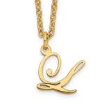 Sterling Silver Gold-plated Initial Necklace view