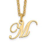 Sterling Silver Gold-plated Initial Necklace view