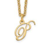 Sterling Silver Gold-plated Initial Necklace view
