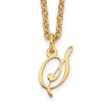 Sterling Silver Gold-plated Initial Necklace view