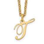 Sterling Silver Gold-plated Initial Necklace view