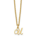 Sterling Silver Gold-plated Initial Necklace view