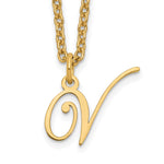 Sterling Silver Gold-plated Initial Necklace view