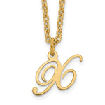 Sterling Silver Gold-plated Initial Necklace view